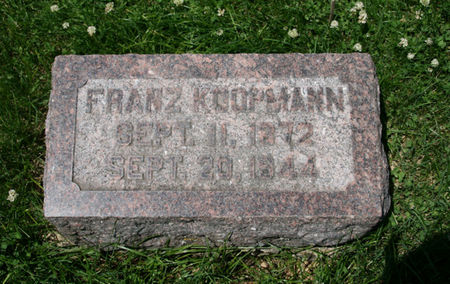 KOOPMANN, FRANZ - Scott County, Iowa | FRANZ KOOPMANN 
