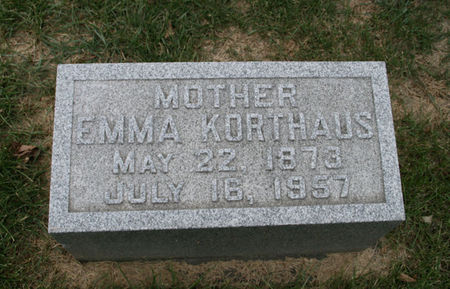 KORTHAUS, EMMA - Scott County, Iowa | EMMA KORTHAUS 