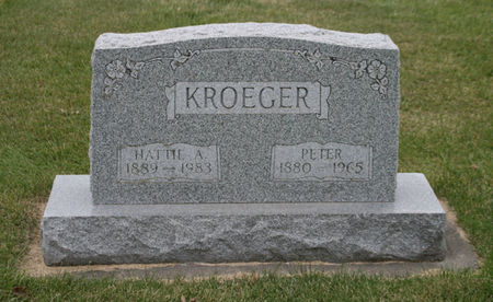 KROEGER, HATTIE A. - Scott County, Iowa | HATTIE A. KROEGER 
