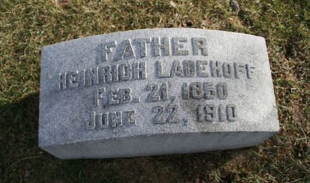LADEHOFF, HEINRICH - Scott County, Iowa | HEINRICH LADEHOFF 