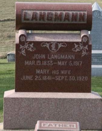 LANGMANN, JOHN - Scott County, Iowa | JOHN LANGMANN 