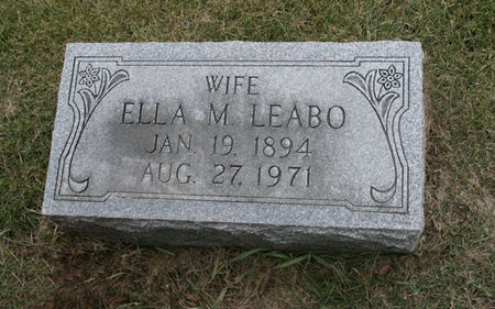 LEABO, ELLA M. - Scott County, Iowa | ELLA M. LEABO 