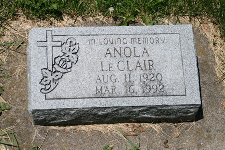 LECLAIR, ANOLA - Scott County, Iowa | ANOLA LECLAIR 
