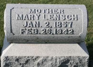 LENSCH, MARY - Scott County, Iowa | MARY LENSCH 