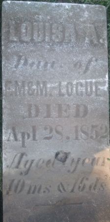 LOGUE, LOUISA A LOGUE - Scott County, Iowa | LOUISA A LOGUE LOGUE 
