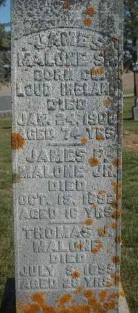 MALONE, JAMES SR. - Scott County, Iowa | JAMES SR. MALONE 