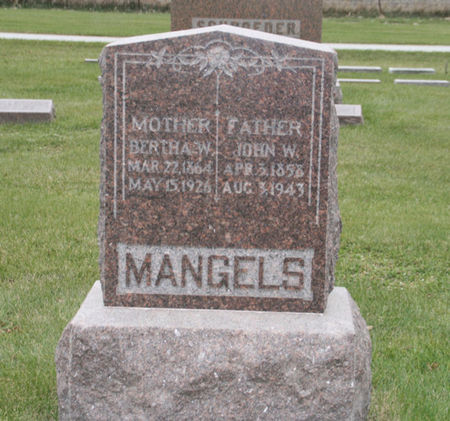 MANGELS, JOHN W. - Scott County, Iowa | JOHN W. MANGELS 