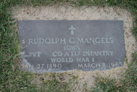 MANGELS, RUDOLPH C. - Scott County, Iowa | RUDOLPH C. MANGELS 