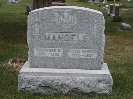 HARDER MANGELS, LIZZIE - Scott County, Iowa | LIZZIE HARDER MANGELS 