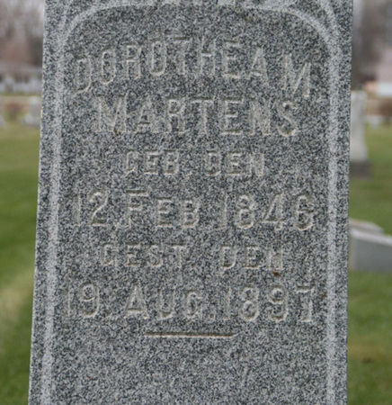 MARTENS, DOROTHEA M. - Scott County, Iowa | DOROTHEA M. MARTENS 
