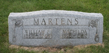 MARTENS, WILLIAM F. - Scott County, Iowa | WILLIAM F. MARTENS 