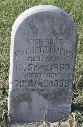 MEIER, MAGRETHA - Scott County, Iowa | MAGRETHA MEIER 