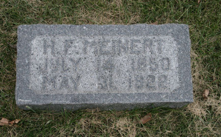 MEINERT, H. F. - Scott County, Iowa | H. F. MEINERT 