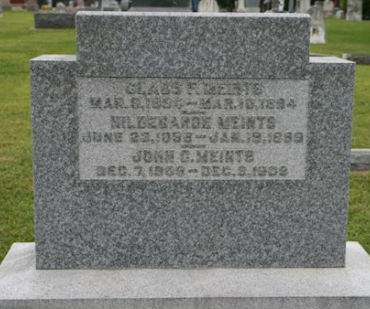 MEINTS, CLAUS F. - Scott County, Iowa | CLAUS F. MEINTS 