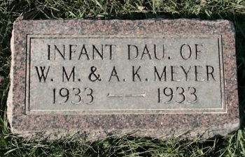 MEYER, INFANT DAU. - Scott County, Iowa | INFANT DAU. MEYER 