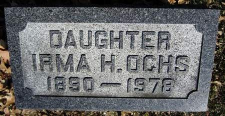 OCHS, IRMA H. - Scott County, Iowa | IRMA H. OCHS 