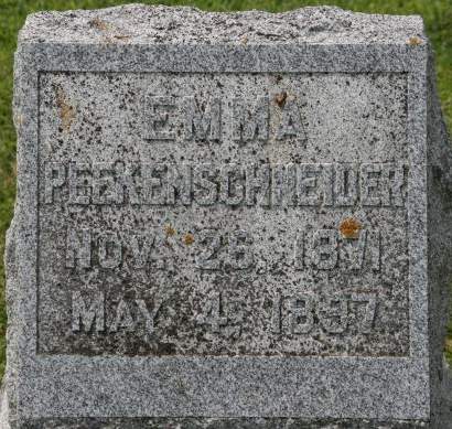 PEEKENSCHNEIDER, EMMA - Scott County, Iowa | EMMA PEEKENSCHNEIDER 