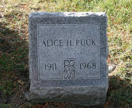 PUCK, ALICE H. - Scott County, Iowa | ALICE H. PUCK 