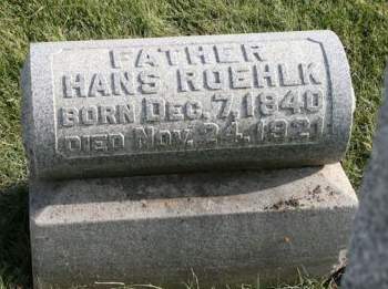 ROEHLK, HANS - Scott County, Iowa | HANS ROEHLK 