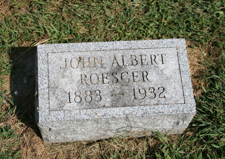 ROESGER, JOHN ALBERT - Scott County, Iowa | JOHN ALBERT ROESGER 