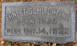 SCHLICHTING, ERNEST - Scott County, Iowa | ERNEST SCHLICHTING 