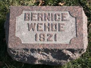 WEHDE, BERNICE - Scott County, Iowa | BERNICE WEHDE 