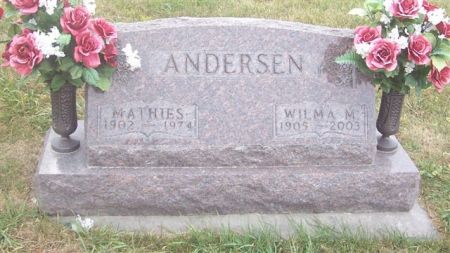 ANDERSEN, WILMA M - Shelby County, Iowa | WILMA M ANDERSEN 