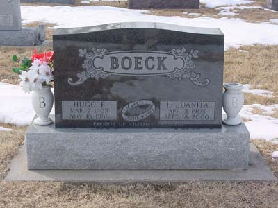 BOECK, HUGO F. - Shelby County, Iowa | HUGO F. BOECK 
