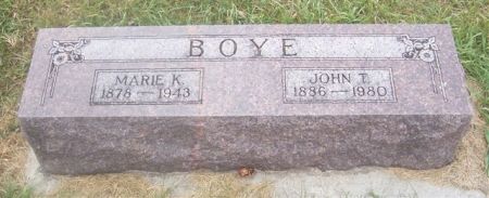 BOYE, JOHN T. - Shelby County, Iowa | JOHN T. BOYE 