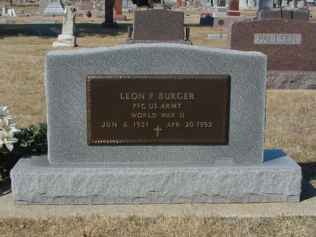 BURGER, LEON F. - Shelby County, Iowa | LEON F. BURGER 