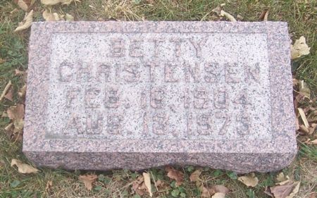CHRISTENSEN, BETTY - Shelby County, Iowa | BETTY CHRISTENSEN 