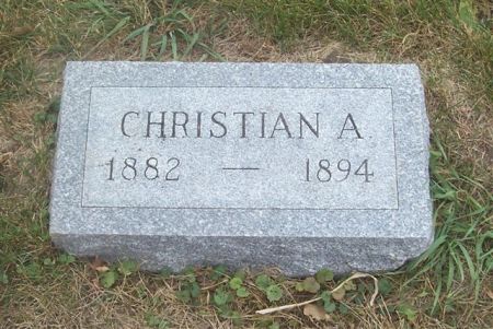 CHRISTENSEN, CHRISTIAN A - Shelby County, Iowa | CHRISTIAN A CHRISTENSEN 