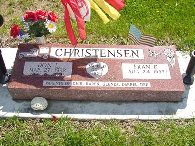 CHRISTENSEN, FRAN G. - Shelby County, Iowa | FRAN G. CHRISTENSEN 
