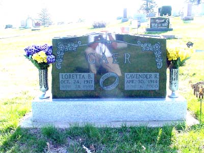 GAER, CAVENDER R. - Shelby County, Iowa | CAVENDER R. GAER 