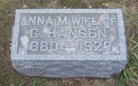 HANSEN, ANNA M - Shelby County, Iowa | ANNA M HANSEN 