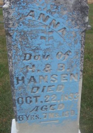 HANSEN, ANNA (CHALKED) - Shelby County, Iowa | ANNA (CHALKED) HANSEN 