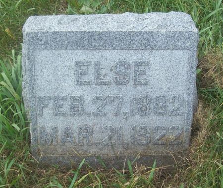 HANSEN, ELSE - Shelby County, Iowa | ELSE HANSEN 
