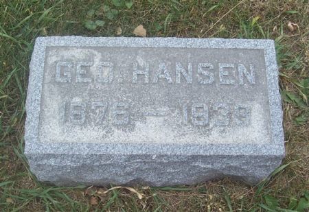HANSEN, GEO - Shelby County, Iowa | GEO HANSEN 