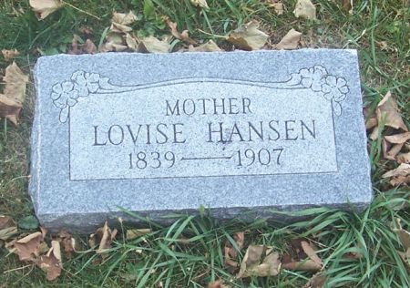 HANSEN, LOVISE (MOTHER) - Shelby County, Iowa | LOVISE (MOTHER) HANSEN 