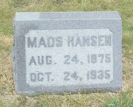 HANSEN, MADS - Shelby County, Iowa | MADS HANSEN 