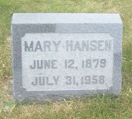 HANSEN, MARY - Shelby County, Iowa | MARY HANSEN 