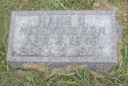 HENDRICKSON, HANS C. - Shelby County, Iowa | HANS C. HENDRICKSON 