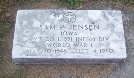 JENSEN, SAM P (MILITARY) - Shelby County, Iowa | SAM P (MILITARY) JENSEN 