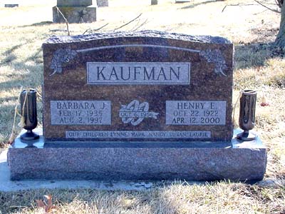 KAUFMAN, BARBARA J. - Shelby County, Iowa | BARBARA J. KAUFMAN 