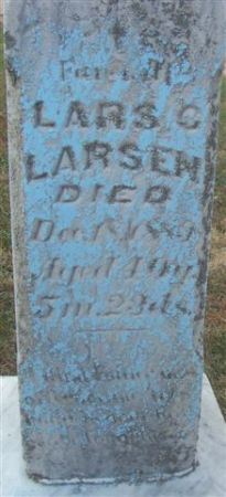LARSEN, LARS C. (CLOSE-UP) - Shelby County, Iowa | LARS C. (CLOSE-UP) LARSEN 