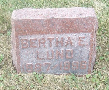 LUND, BERTHA E. - Shelby County, Iowa | BERTHA E. LUND 