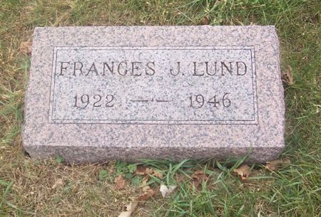 LUND, FRANCES J - Shelby County, Iowa | FRANCES J LUND 