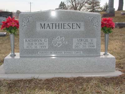 MATHIESEN, KATHRYN G. - Shelby County, Iowa | KATHRYN G. MATHIESEN 