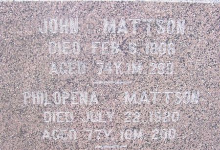 MATTSON, PHILOPENA (CLOSE-UP) - Shelby County, Iowa | PHILOPENA (CLOSE-UP) MATTSON 