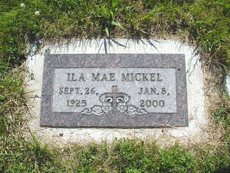 MICKEL, ILA MAE - Shelby County, Iowa | ILA MAE MICKEL 